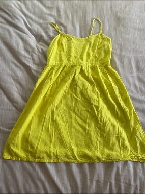 Old Navy Neon Yellow Spaghetti Strap Mini Dress